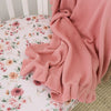 SNUGGLE HUNNY ROSA RUFFLE KNIT BABY BLANKET
