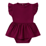 SNUGGLE HUNNY RASPBERRY SHORT SLEEVE DRESS