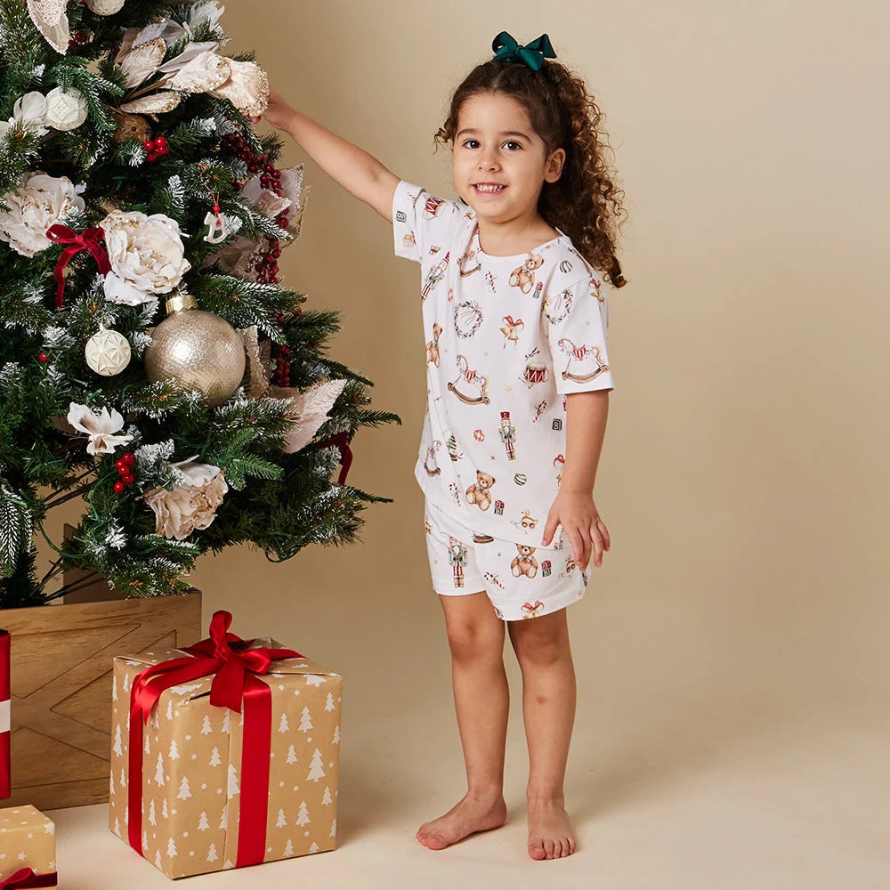 SNUGGLE HUNNY SANTA'S TOY SHOP KIDS PJ SET