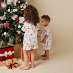 SNUGGLE HUNNY SANTA'S TOY SHOP KIDS PJ SET