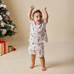 SNUGGLE HUNNY SANTA'S TOY SHOP KIDS PJ SET