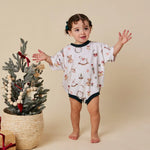 SNUGGLE HUNNY SANTA'S TOY SHOP OVERSIZED ROMPER
