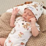 SNUGGLE HUNNY SANTA'S TOY SHOP SHORT SLEEVE BODYSUIT