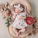 SNUGGLE HUNNY SANTA'S TOY SHOP SHORT SLEEVE DRESS