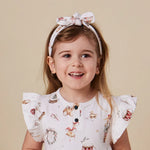 SNUGGLE HUNNY SANTAS TOY SHOP ORGANIC TOPKNOT