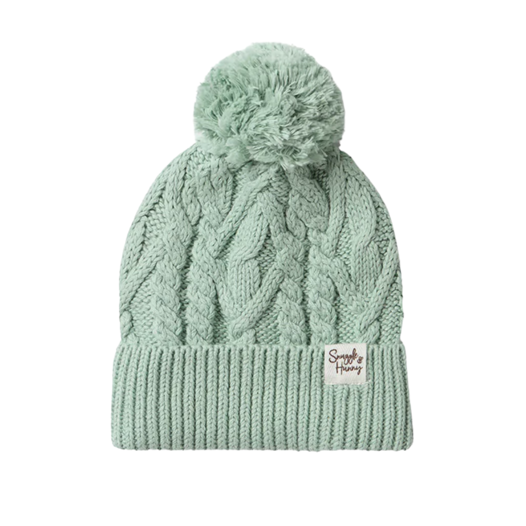 SNUGGLE HUNNY SAGE KNIT BEANIE