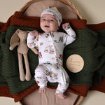 SNUGGLE HUNNY SNUGGLESUIT CONVERTIBLE ROMPER DIGGERS & TRACTORS