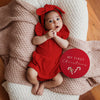SNUGGLE HUNNY RED SHORT SLEEVE DRESS
