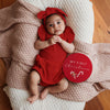 SNUGGLE HUNNY RED SHORT SLEEVE DRESS