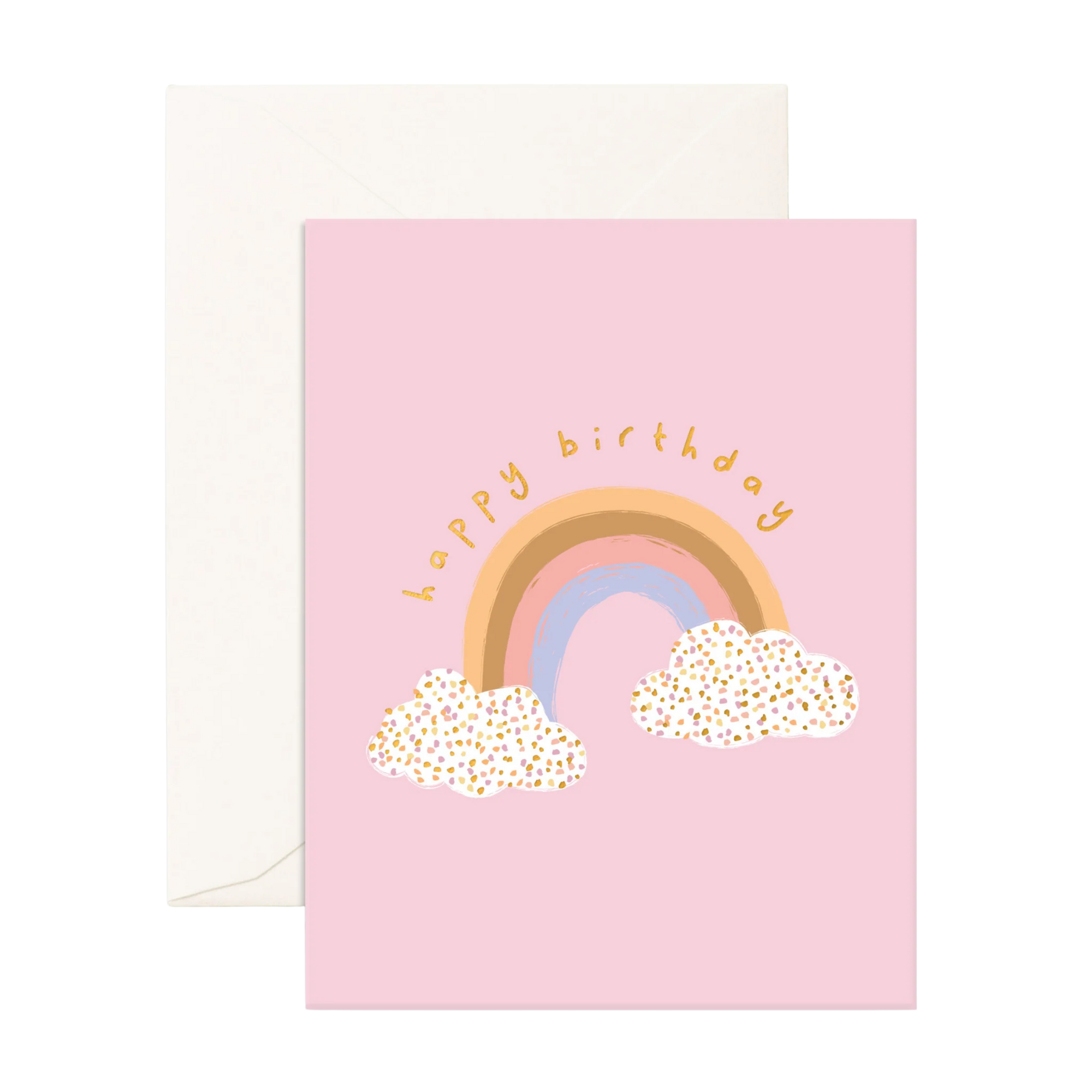 FOX & FALLOW BIRTHDAY SPRINKLE RAINBOW GREETING CARD
