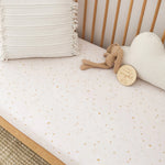 SNUGGLE HUNNY STARDUST FITTED COT SHEET