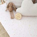 SNUGGLE HUNNY STARDUST FITTED COT SHEET