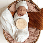 SNUGGLE HUNNY STARDUST JERSEY WRAP & BEANIE SET