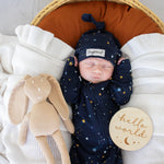 SNUGGLE HUNNY STARRY NIGHT SNUGGLESUIT CONVERTIBLE ROMPER