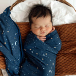 SNUGGLE HUNNY STARRY NIGHT JERSEY WRAP & BEANIE SET