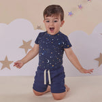 SNUGGLE HUNNY STARRY NIGHT SHORT SLEEVE BODYSUIT