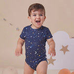 SNUGGLE HUNNY STARRY NIGHT SHORT SLEEVE BODYSUIT