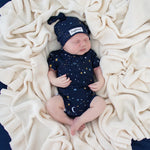 SNUGGLE HUNNY STARRY NIGHT SHORT SLEEVE BODYSUIT