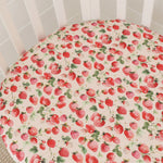 SNUGGLE HUNNY STRAWBERRY FITTED COT SHEET
