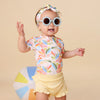 SNUGGLE HUNNY SUMMER PALM SHORT SLEEVE BODYSUIT