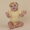 SNUGGLE HUNNY SUNLIGHT SHORT SLEEVE BODYSUIT WITH FRILL
