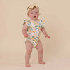 SNUGGLE HUNNY SUNNY CITRUS SHORT SLEEVE BODYSUIT WITH FRILL