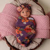 SNUGGLE HUNNY SIENNA ORGANIC SNUGGLE SWADDLE & TOPKNOT SET