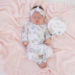 SNUGGLE HUNNY SWEET SWALLOWS SNUGGLESUIT CONVERTIBLE ROMPER WITH FRILL