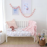 SNUGGLE HUNNY SWEET SWALLOWS FITTED COT SHEET