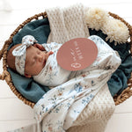 SNUGGLE HUNNY SWEET SWALLOWS & ROSA REVERSIBLE MILESTONE CARDS