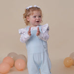 SNUGGLE HUNNY SWEET SWALLOWS LONG SLEEVE BODYSUIT WITH FRILL