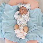 SNUGGLE HUNNY SWEET SWALLOWS LONG SLEEVE BODYSUIT WITH FRILL
