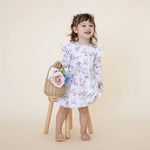 SNUGGLE HUNNY SWEET SWALLOWS LONG SLEEVE DRESS