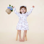 SNUGGLE HUNNY SWEET SWALLOWS LONG SLEEVE DRESS