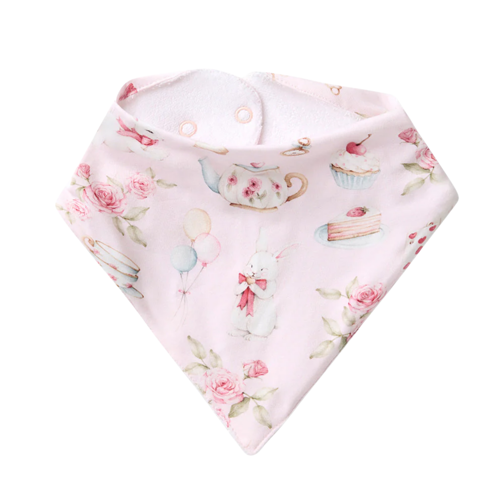 SNUGGLE HUNNY ALICE'S TEA PARTY DRIBBLE BIB