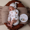 SNUGGLE HUNNY BEARS & BRONZE REVERSIBLE MILESTONE CARDS