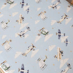 SNUGGLE HUNNY TAKING FLIGHT ORGANIC FITTED COT SHEET