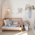 SNUGGLE HUNNY TAKING FLIGHT ORGANIC FITTED COT SHEET