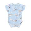 SNUGGLE HUNNY TAKING FLIGHT SHORT SLEEVE ORGANIC BODYSUIT