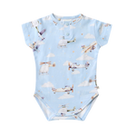 SNUGGLE HUNNY TAKING FLIGHT SHORT SLEEVE ORGANIC BODYSUIT