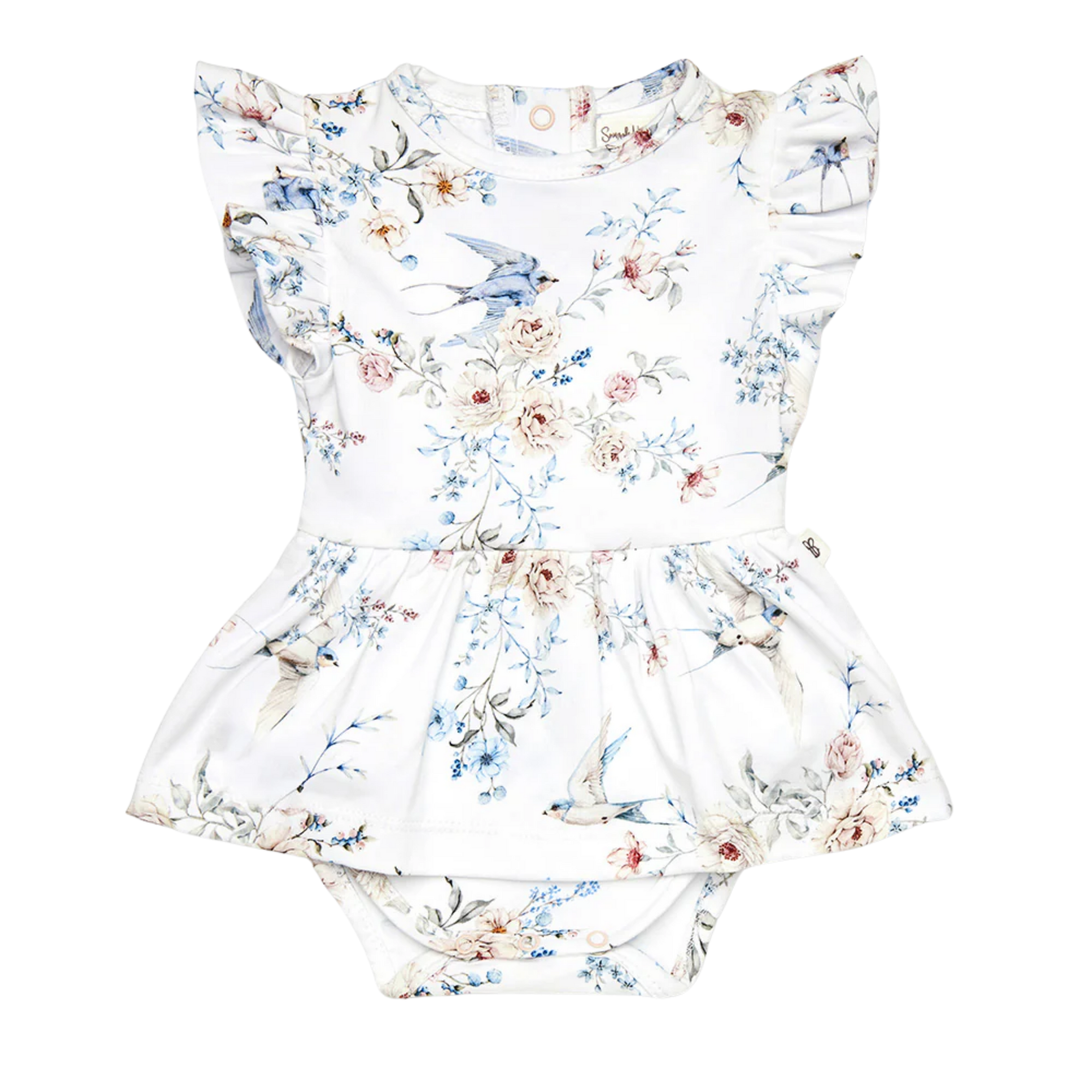 SNUGGLE HUNNY SWEET SWALLOWS SHORT SLEEVE DRESS