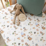 SNUGGLE HUNNY TREASURE ISLAND FITTED COT SHEET