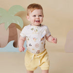 SNUGGLE HUNNY TREASURE ISLAND SHORT SLEEVE BODYSUIT
