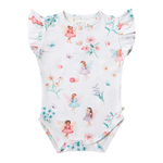 SNUGGLE HUNNY FAIRY GARDEN SHORT SLEEVE BODYSUIT WITH FRILL