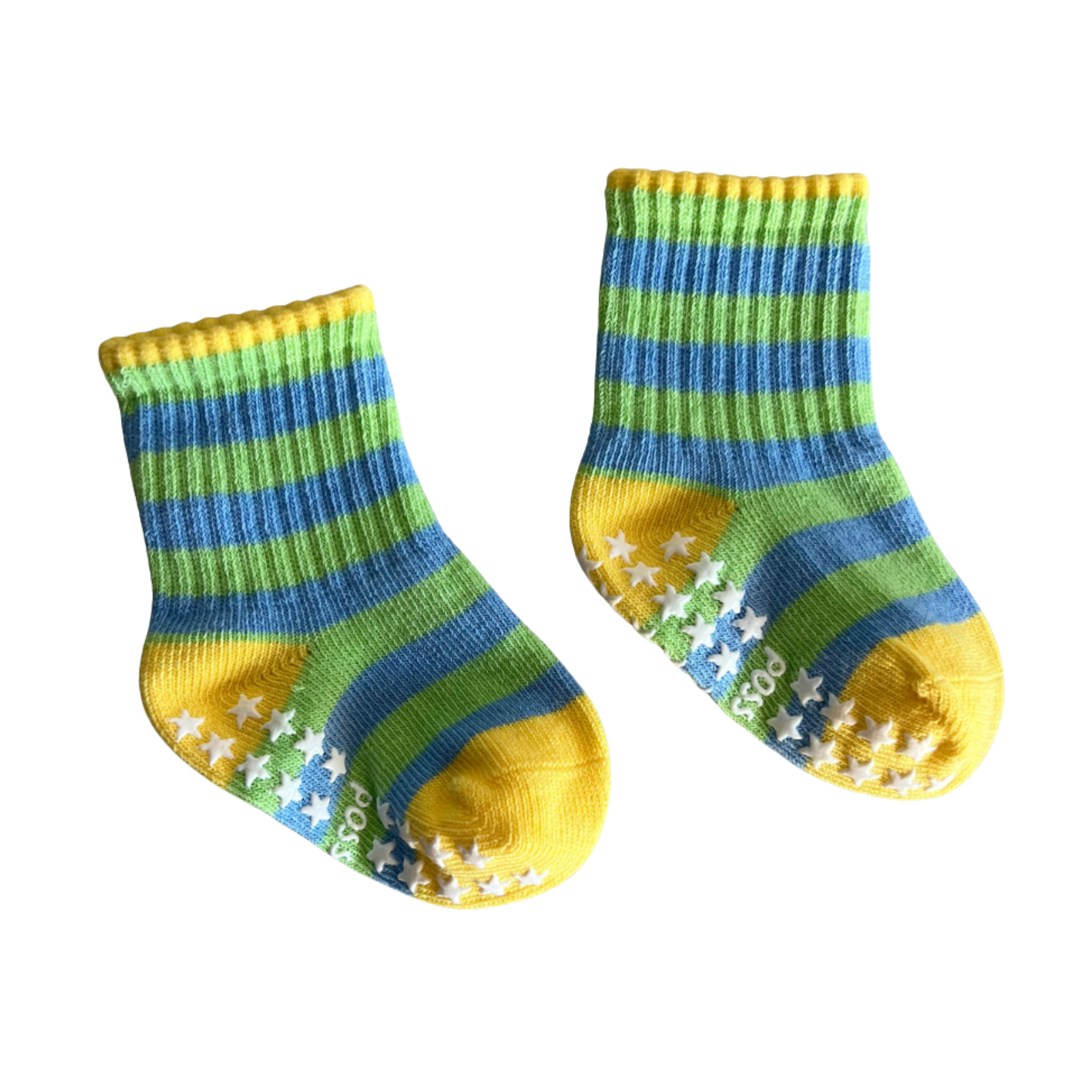 POSS & SOSS STRIPE SOCKS - PACIFIC