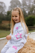 SUNDAY SIBLINGS SIBLINGS SET SWEATER - GREY / PINK