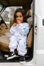 SUNDAY SIBLINGS SIBLINGS SET TRACKPANTS - GREY / BLUE