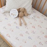 SNUGGLE HUNNY UP & AWAY FITTED COT SHEET