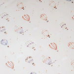 SNUGGLE HUNNY UP & AWAY FITTED COT SHEET