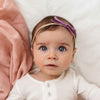 SNUGGLE HUNNY GRAPE VELVET BOW